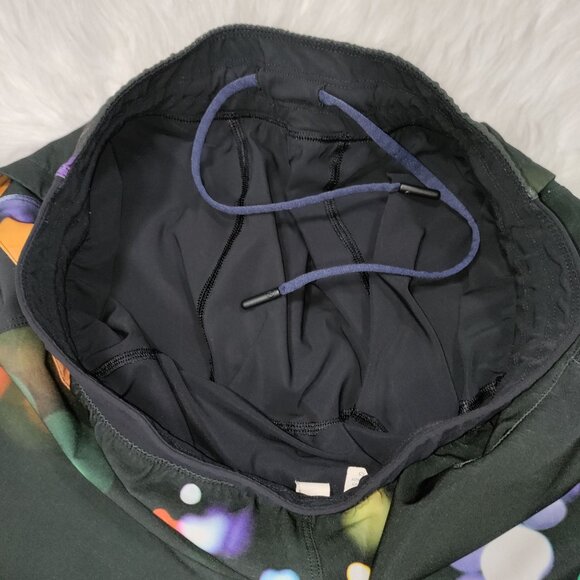 Lululemon Men's Black/Multi City Lights Pattern Blink Me Athletic Shorts Size S - Picture 8 of 15